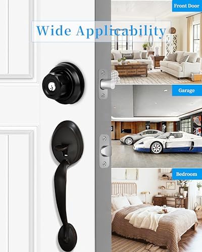 EASILOK Twist-to-Lock Deadbolt Lock Pair