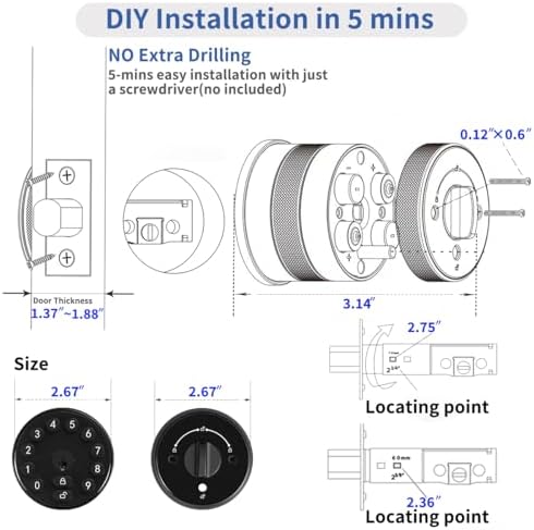 Keyless Entry Door Lock with Keypad and Keypad Deadbolt