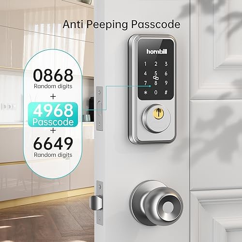Hornbill Keyless Entry Door Lock Ensure Security One-Step Solution