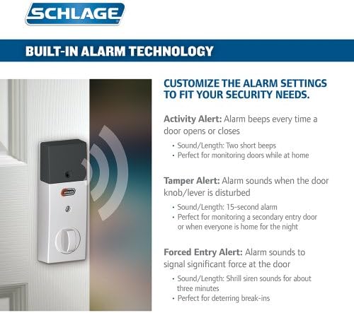 Schlag Connect Century Touchscreen Door Lock with Alexa