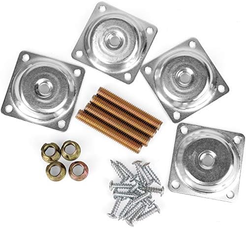 14-Degree Angled Leg Mounting Plates for Furniture