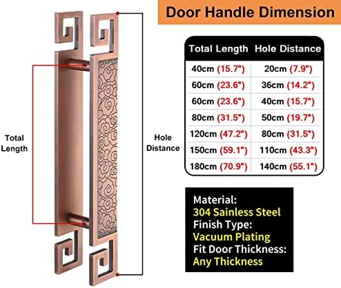 Vintage Door Handle Barn Gold