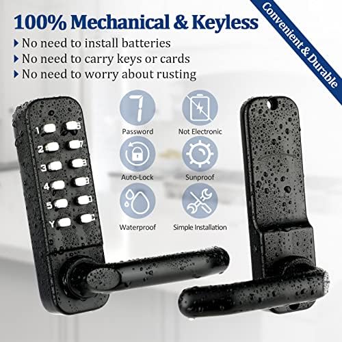 CODACE Keyless Door Lock with Keypad