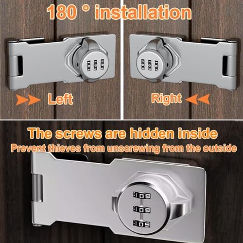 Secure Durable 3-Digit Combination Padlock