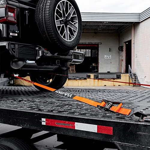 VULCAN Car Tie Down 2 Inch 96 Inch 2 Pack PROSeries 3300 LBS