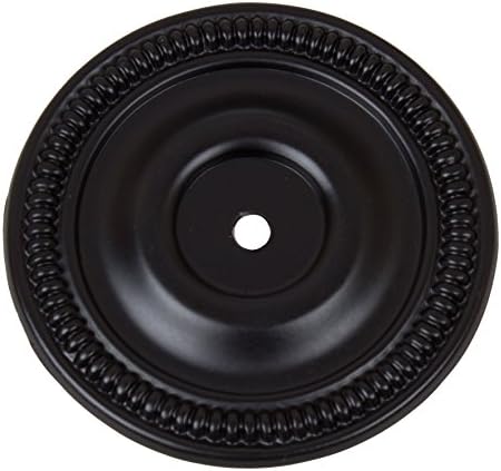 GlideRite Hardware 5060-MB-50 Round Matte Black Cabinet Back Plates