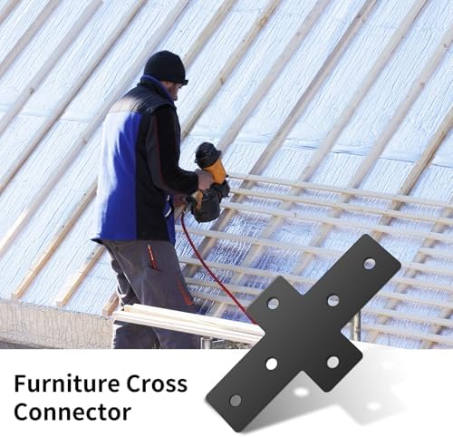 4-Piece Cross-Flat Plate Bracket Set for 3535 Aluminum Profile
