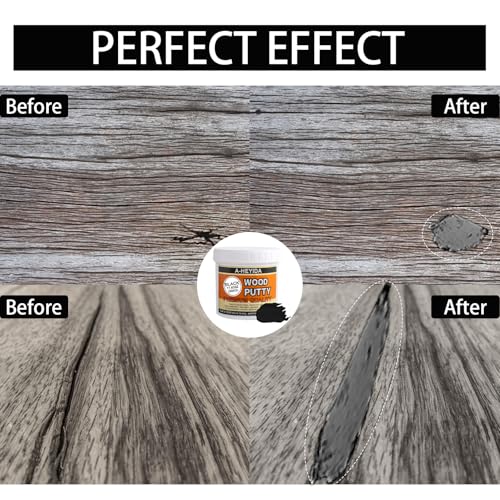 A-HEYIDA Black Wood Filler Putty Repair Kit