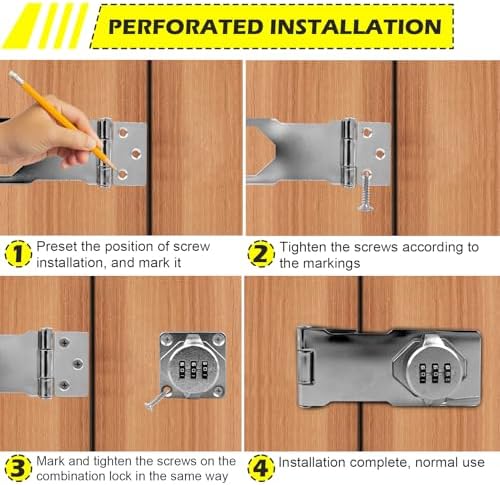 Versatile Password Combination Padlock for Doors Cabinets
