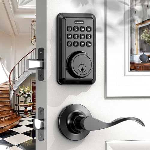 ApeStellar Keyless Entry Door Lock Set Matte Black