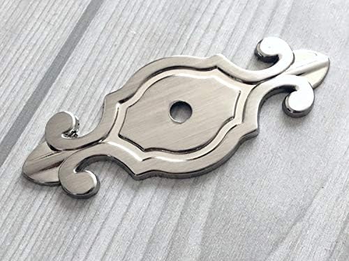 LynnsGraceland Back Plate for Knob Brushed Nickel Steel Hardware