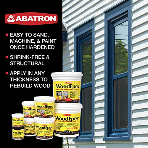 Abatron WoodEpox Kit 12 oz 2-Part Wood Filler Putty