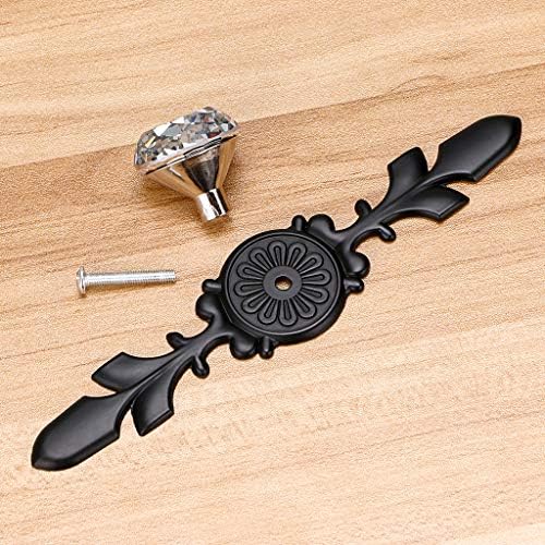 Sumnacon 5-Piece Drawer Cabinet Knobs Pull Handles - Black