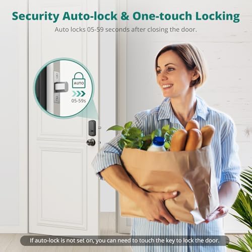 AkaGear Keyless Entry Deadbolt with Fingerprint and Keypad