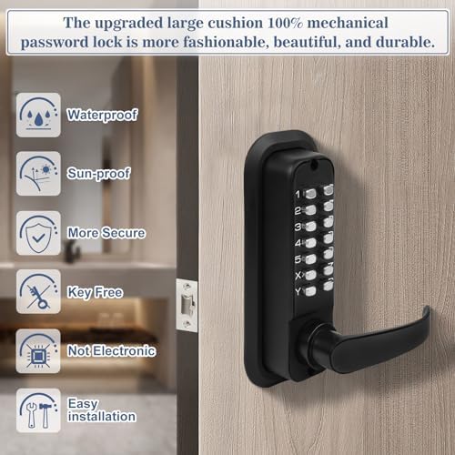 Souyou New Double Sided Keyless Door Lock Fast Secure Door Security