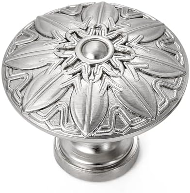 YCSJ Brushed Nickel Round Cabinet Pulls 20 Pack
