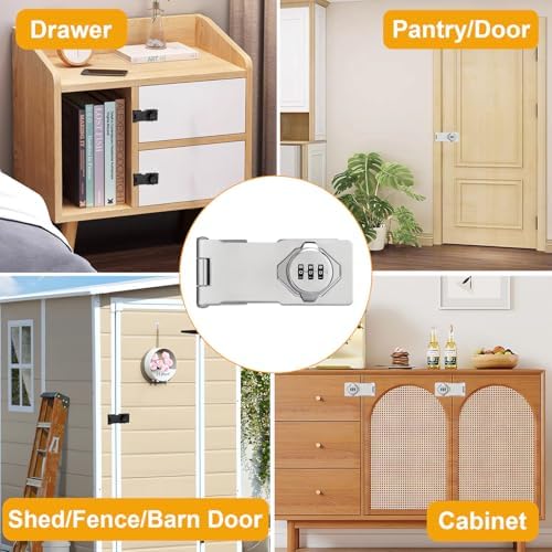 Secure Durable 3-Digit Combination Padlock