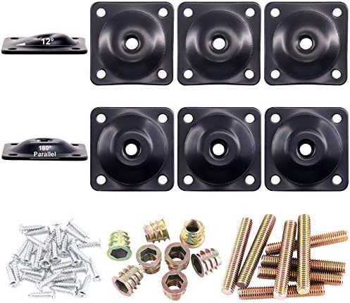 Furniture Legs and Mont Flat Angle Plate Set