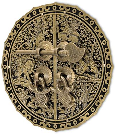 Hardware Philosophy 6-Horse Brass Cabinet Face Plate Set