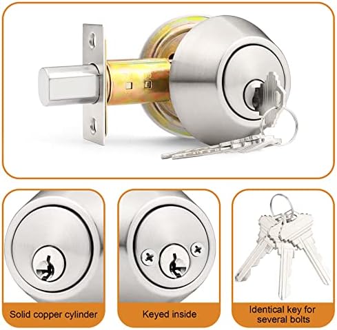 Double-Sided Keyed Deadbolt