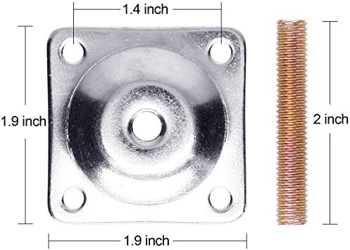 Anwenk Furniture Leg Mounting Plates Set of 4
