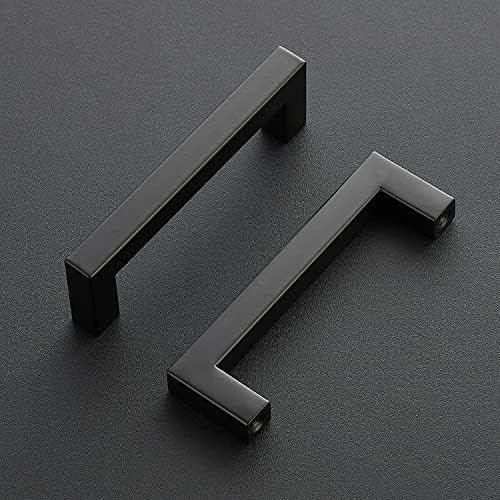 Ravinte 4 Inch Matte Black Kitchen cabinet handles
