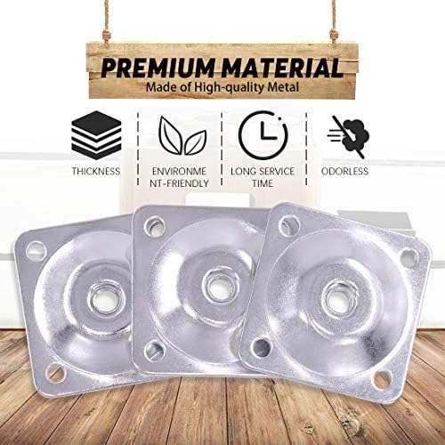 Furniture Leg Mounting Plates - Industrial Strength