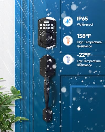 Electronic Deadbolt with Keyless Entry 20 Access Codes Auto-Lock Security