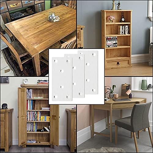 Sturdy 30-Pack Flat Bracket Mending Plates for Furniture Woodworking