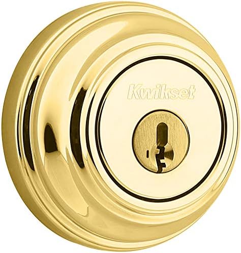 Kwikset 985 Deadbolt with SmartKey - Polished Brass