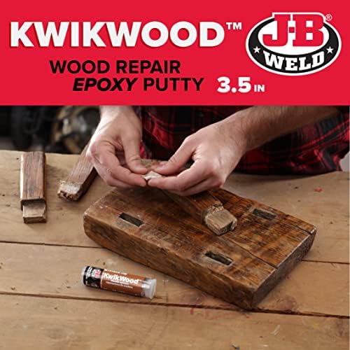 J-B Weld KwikWood Wood Repair Epoxy Putty 1 oz Tan Stick