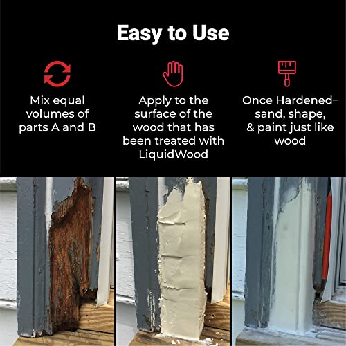 Abatron WoodEpox Kit 12 oz 2-Part Wood Filler Putty