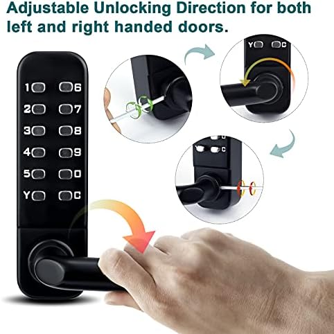 CODACE Keyless Door Lock with Keypad