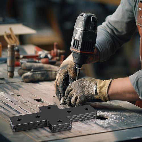 4-Piece Cross-Flat Plate Bracket Set for 3535 Aluminum Profile