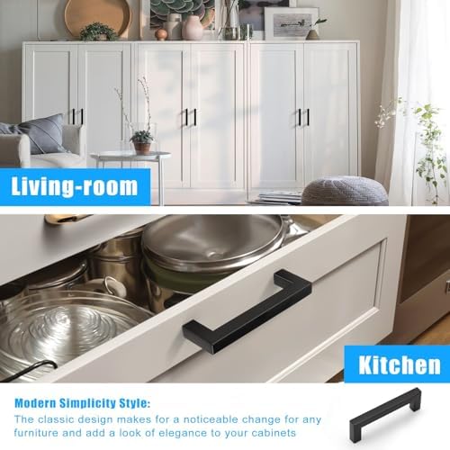 6-Pack Stainless Steel Kitchen Cabinet Door Pulls