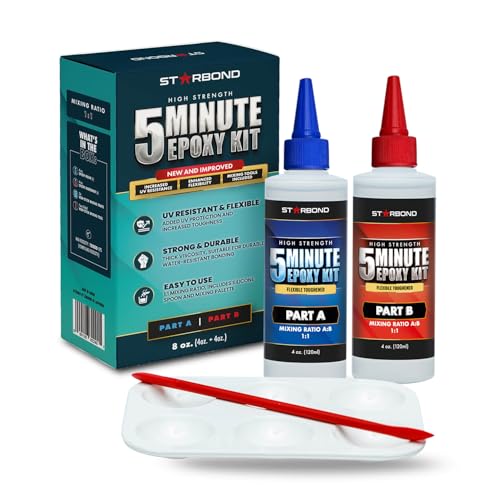 Starbond 5-Min Epoxy - Multi-Purpose Wood Metal Tough Surface Glue