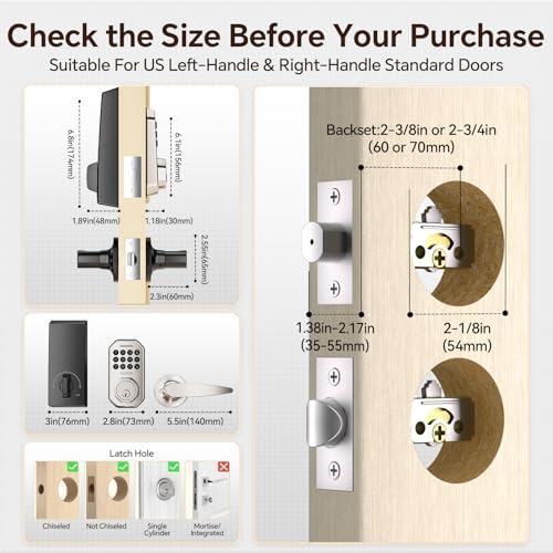 Keyless Entry Door Lock Set