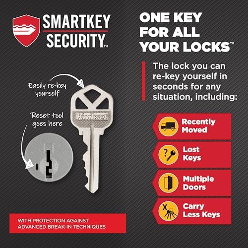 Kwikset Downtown 3-in-1 Keyed Deadbolt Lock