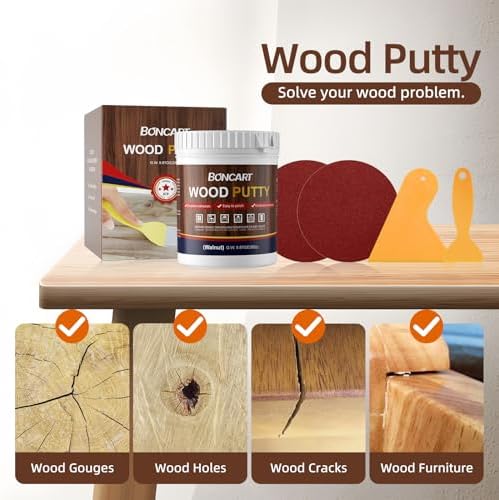 BONCART Walnut Wood Putty Filler
