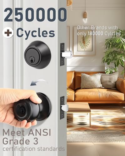 Brotima 2 Pack Keyed Alike Door Lock Set