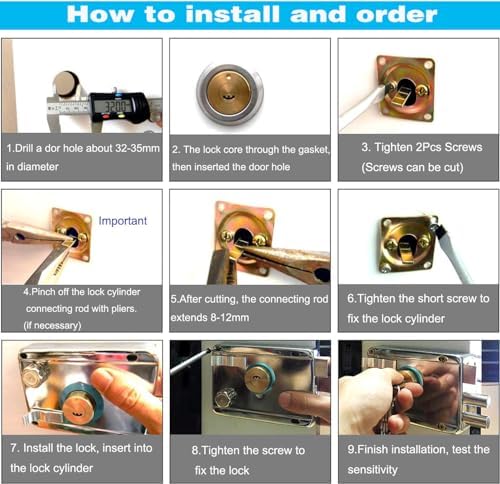 Secure Exterior Door Lock Set