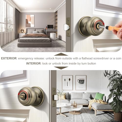 Probrico Privacy Door Knobs
