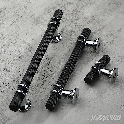 High-Quality 10-Piece Cabinet Pull Set with Matte Black Silver finish