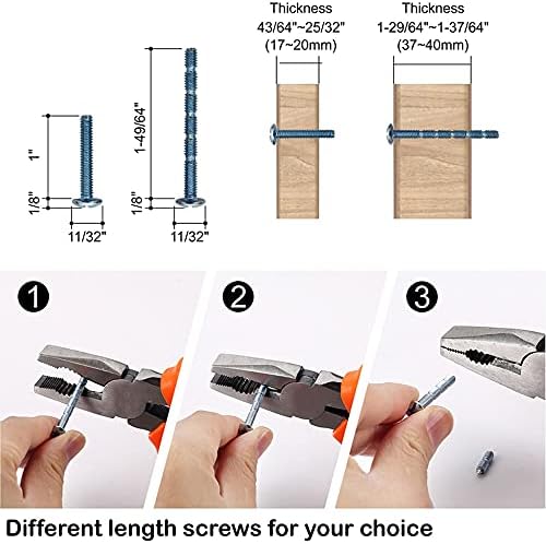Amerdeco 10 Pack Satin Nickel Cabinet Pulls 3 Inch Hole Centers