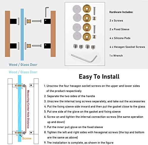 Sturdy Solid-Wood Door Handle