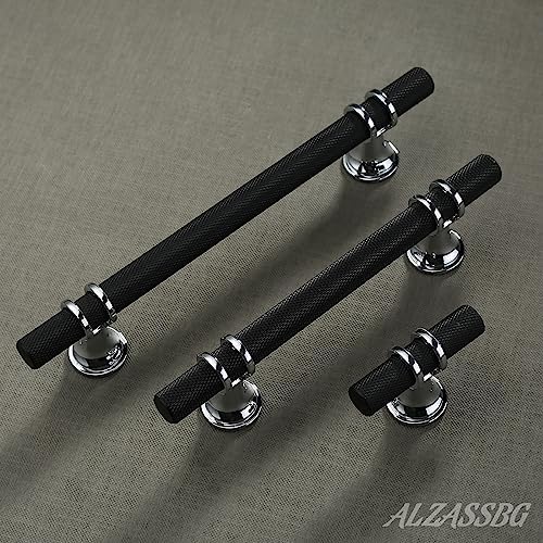 High-Quality 10-Piece Cabinet Pull Set with Matte Black Silver finish