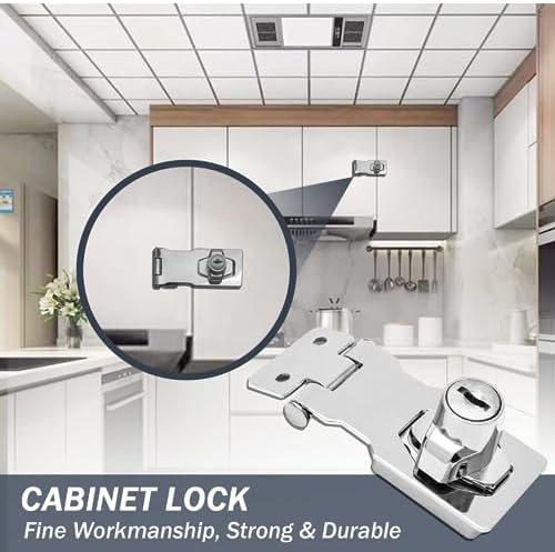 Durable 2-Piece Keyed Hasp Locks