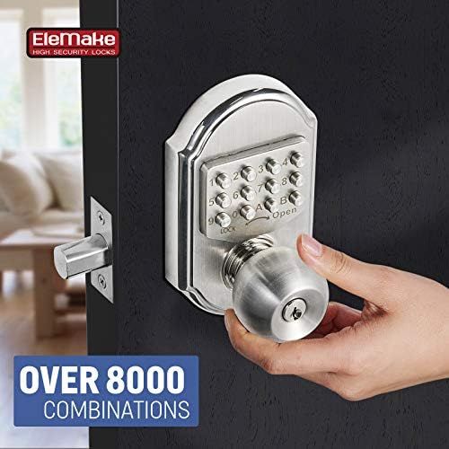 STEINBRCKE Keyless Entry Door Lock - 100 Mechanical Deadbolt Keypad Lock