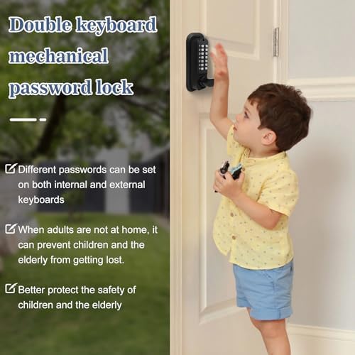 Souyou New Double Sided Keyless Door Lock Fast Secure Door Security