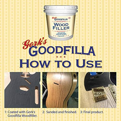 Goodfilla Ebony 1 Quart Wood and Grain Filler